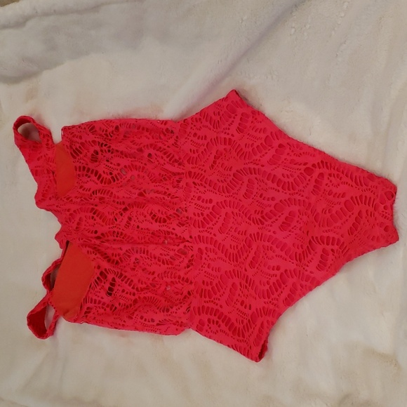 Aerie Swim Off Shoulder Bathing Suit - Picture 2 of 4